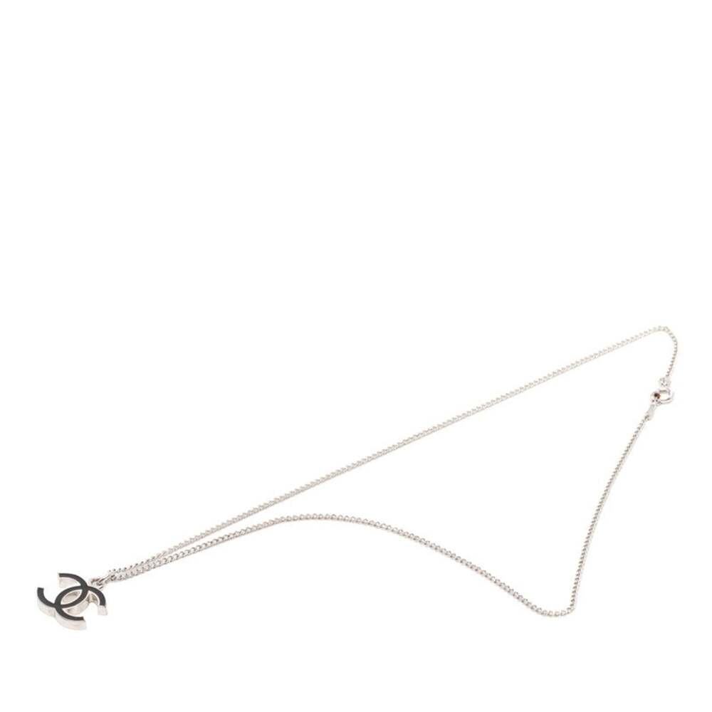 CHANEL Authentic Black Logo Necklace - Picture 3 of 6